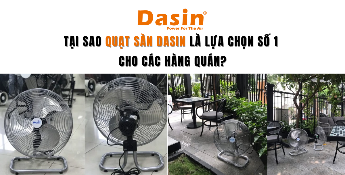 Tại Sao Quạt Sàn Dasin Là Lựa Chọn Số 1 Cho Các Hàng Quán?