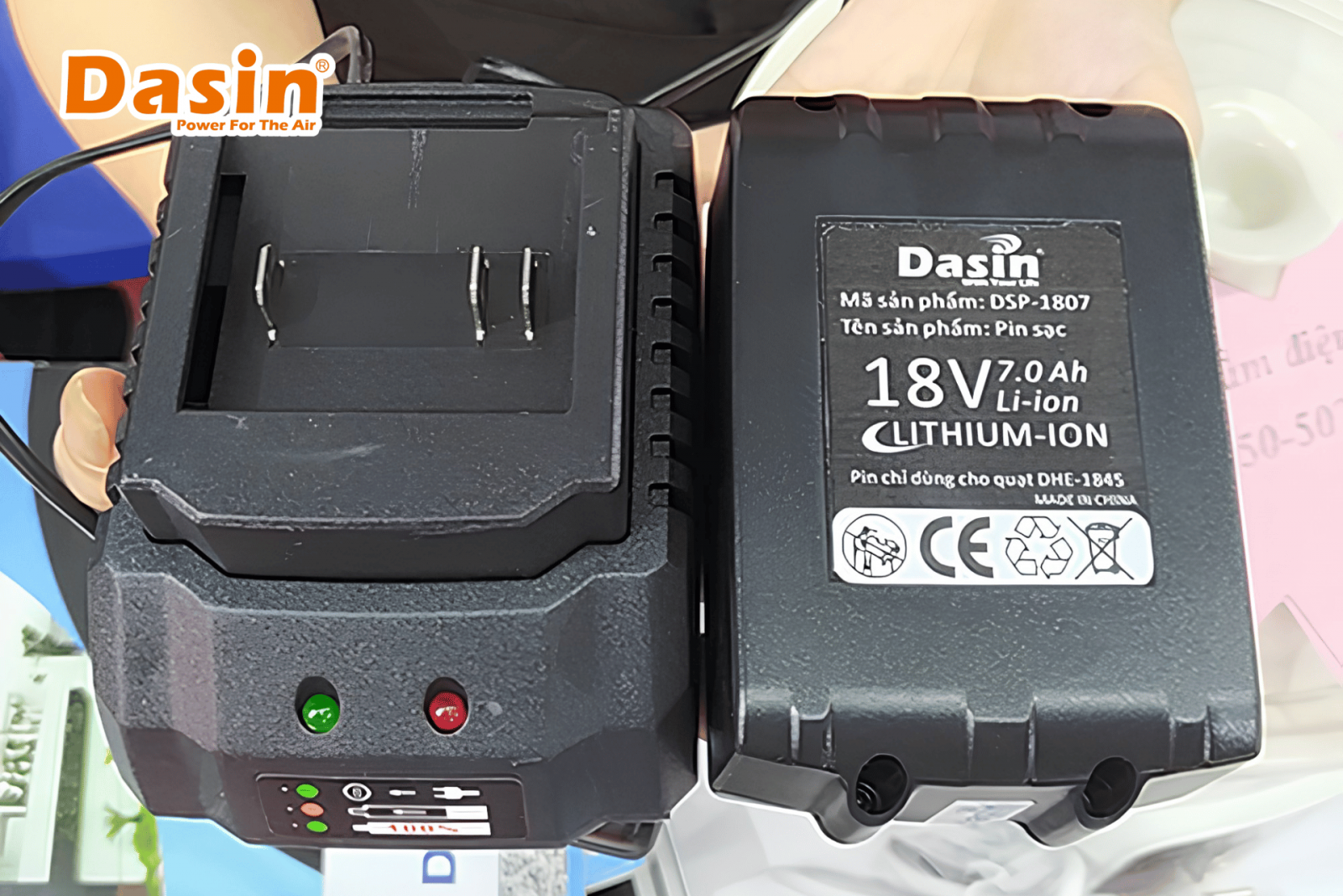 pin quạt dhe khi cúp điện