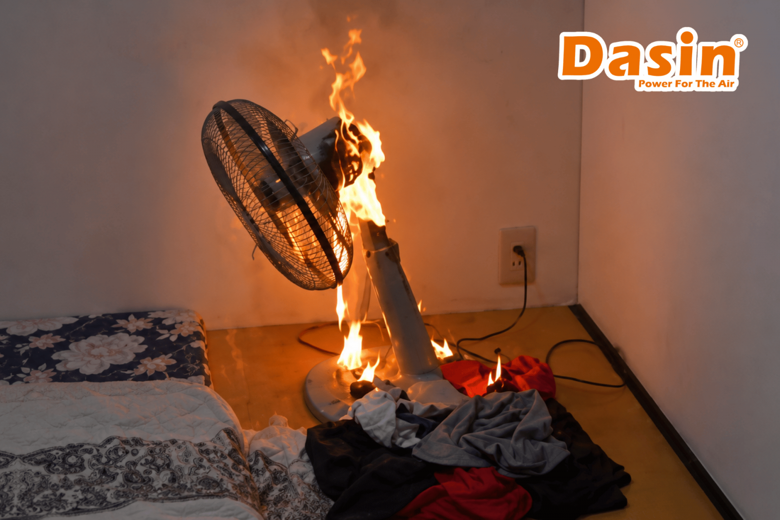 quạt điện bị cháy nổ